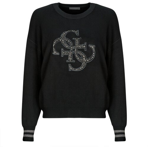Guess Puloverji SYLVIE LOGO Črna Slike
