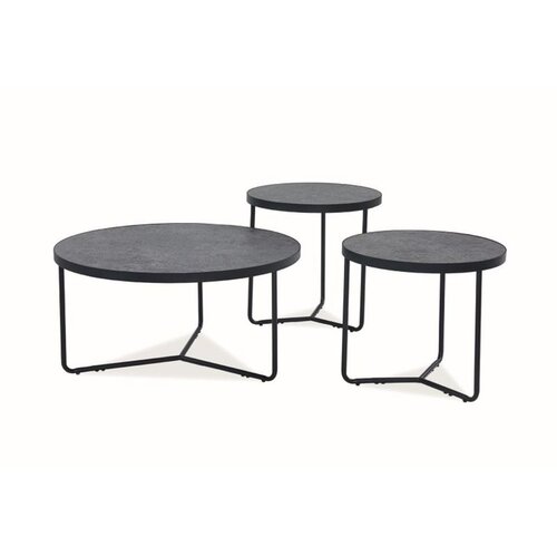  Set stolića DEMETER - MDF + furnir - efekt betona Cijene