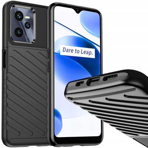 HURTEL THUNDER CASE POKROV OHI&Scaron;JA ZADNJA ETUI ZA REALME C35 ČRNO, (21896617) Cene