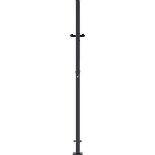 Vrtna vrata antracit boje 100x150 cm čelična kvadratna dizajna Slike