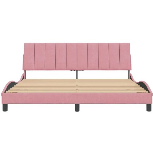  Okvir za krevet s uzglavljem ružičasti 180x200 cm bar&amp;scaron;unasti Slike