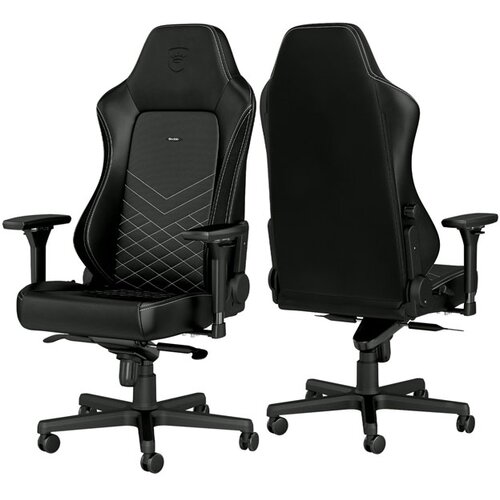 NOBLECHAIRS HERO Gaming stolica crno-platinum bela Slike