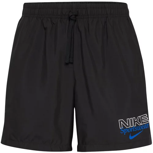 Nike Sportswear Hlače 'GRAPH' modra / črna / bela