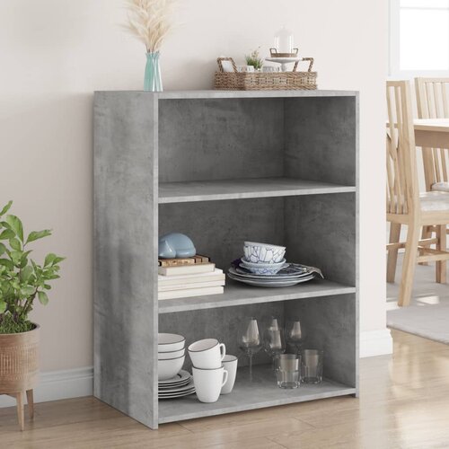 vidaXL Komoda betonsko siva 70x41x93 cm inženirski les Cene