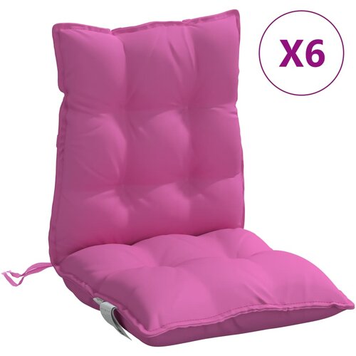vidaXL Blazina za stol 6 kosov roza oxford tkanina, (21081267) Cene