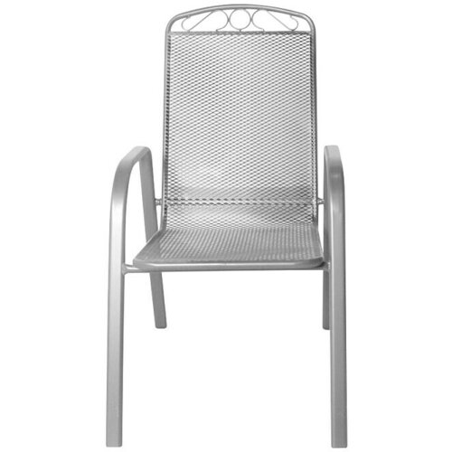 SUNFUN Vrtna stolica (D x Š x V: 74 x 55 x 98 cm, Srebrne boje, Mogu se slagati jedni na druge) Cijene
