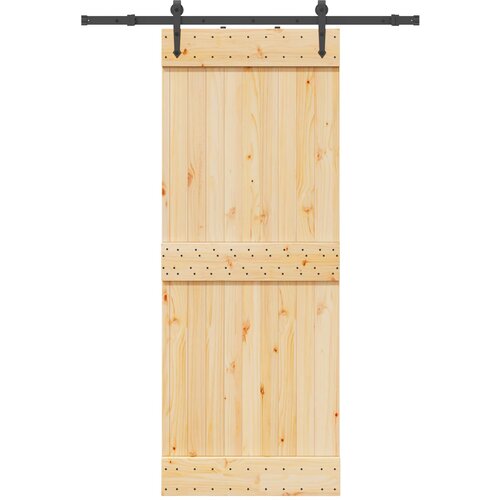  Klizna vrata NARVIK Prirodna i crna 80 x 210 cm (152,5 cm) Slike