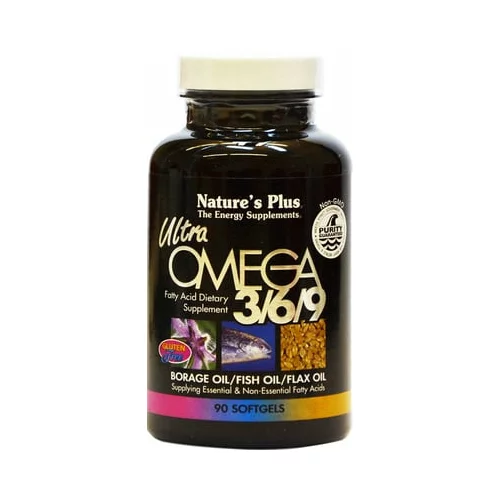 Nature's Plus ultra OMEGA 3/6/9® - 90 mehkih kapsul