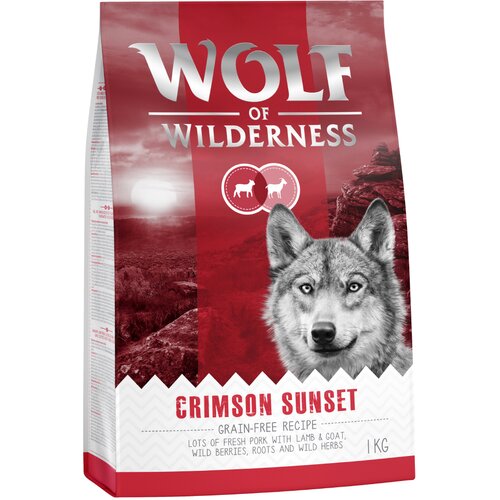 Wolf of Wilderness "Crimson Sunset" - jagnjetina & koza - 5 kg (5 x 1 kg) Cene