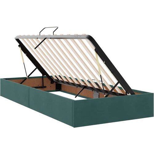  Krevet s od storage s madracem Tamnozelena 180 x 200 cm Bar&amp;scaron;un - Tamnozelena 180 x 200 cm Gumbi Slike
