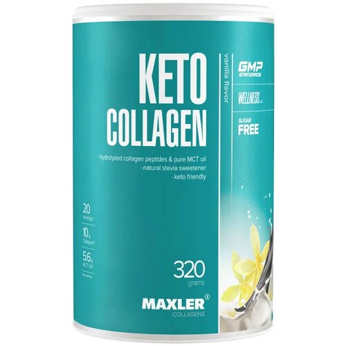 MAXLER keto collagen vanila, 320g Slike