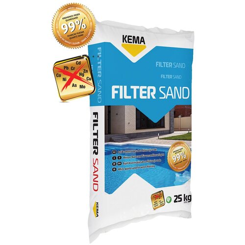KEMA PESEK, NARAVNI FILTER SAND 80 / 0.4-0.8MM 25KG SUHI / ZA BAZENE Cene