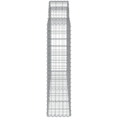  Lučne gabionske ko&amp;scaron;are 25kom 200x30x120/140cm pocinčano željezo Slike