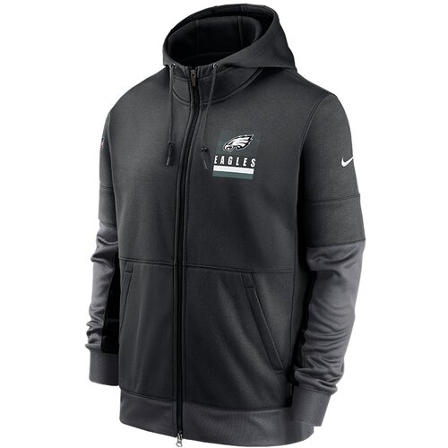 Nike mu&amp;scaron;ka Philadelphia Eagles Lockup Therma Full Zip majica sa kapuljačom Slike
