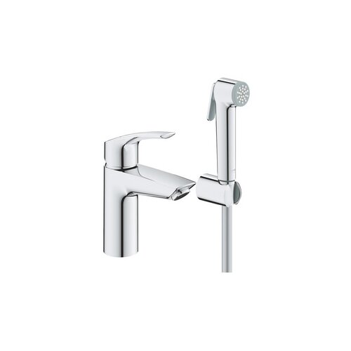 Grohe 23124003 Eurosmart Chrome baterija (slavina) za umivaonik sa higijenskim tuš setom i odlivnim ventilom sifona push-open 92mm Cene