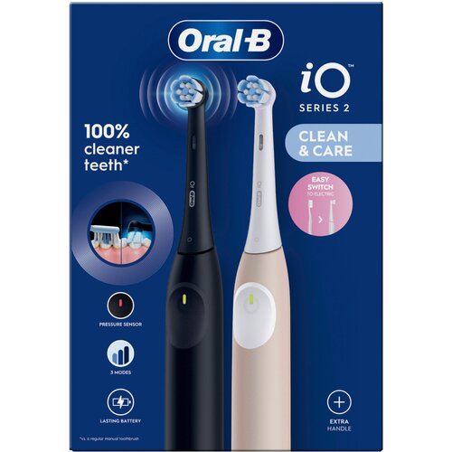 Oral-b Električna zobna ščetka iO2 Duo paket 2 kos, (5000530616) Cene