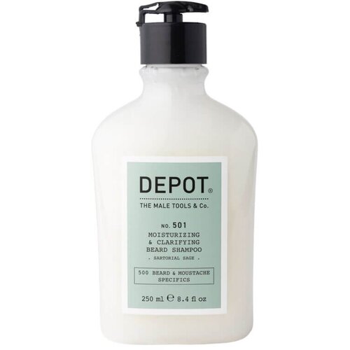 Depot 501 Moisturizing&amp;amp;Clarifying &amp;scaron;ampon za bradu 250ml Sartorial sage Slike