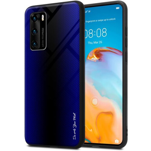  Ohi&scaron;je, združljiv s Huawei - Stripe Optics v kobaltu vijolični - za&scaron;čitni pokrov iz silikona TPU in hrbet iz kaljenega stekla, (20574586) Cene