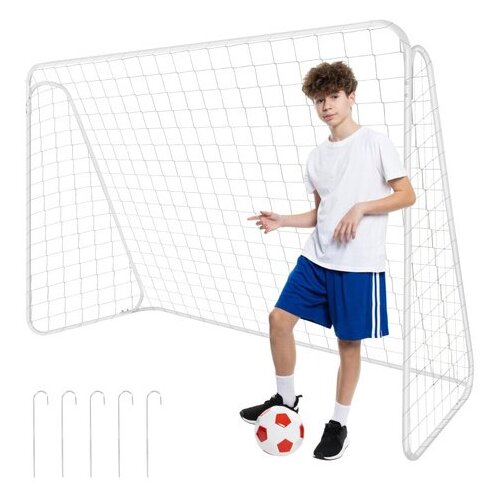 Trizand nogometni gol 213 &amp;times; 150 &amp;times; 90 cm &amp;ndash; metalni vrtni gol s mrežom Slike