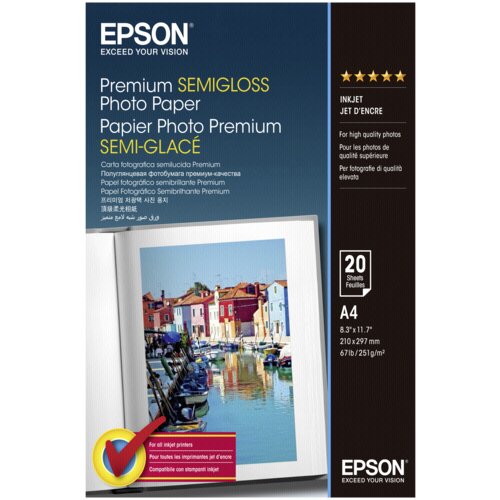 Epson Premium Semigloss Photo A 4, 251 g, 20 Sheets S 041332 Cijene