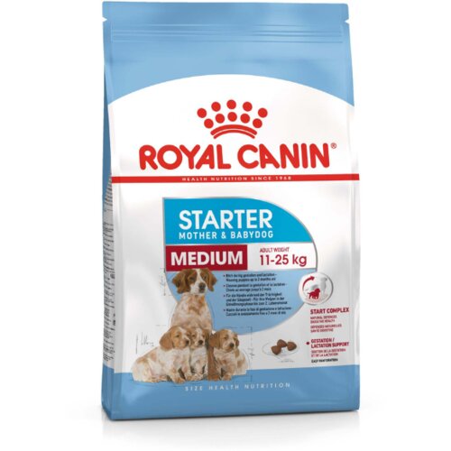 Royal Canin MEDIUM STARTER – hrana za odbijanje štenaca od sisanja i zadnji period skotnosti kuja srednjih rasa pasa( 11 – 25 kg ) 15kg Slike