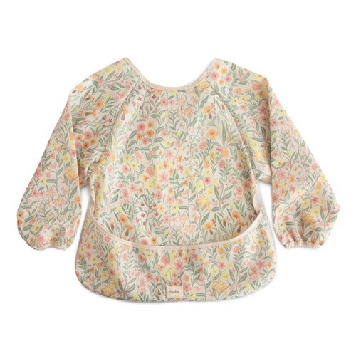 Mushie® Long Sleeve Bib slinček Pastel Blooms 6-24m 1 kos Cene