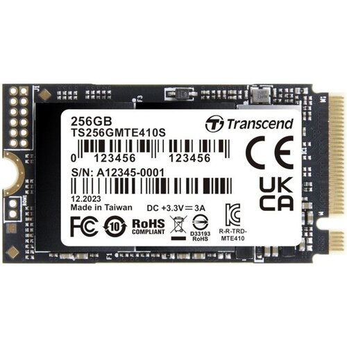 Transcend TS2TMTE410S 2TB, M.2 2242, pcie Gen4x4, nvme, 3D tlc, dram-less, read up to 5000 mb/s, write up to 4300 mb/s, single-sided Cene