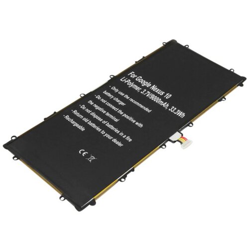 AVIZAR Baterija za Google Nexus 10 Li-Polymer 3.7V 9000mAh 33.3Wh Ref SP3496A8H, Črna, (5000070372) Cene