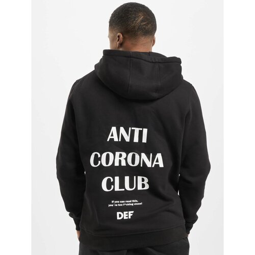 DEF Hoodie Anti Corona in black Slike