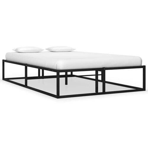  Za krevet crni metalni 120 x 200 cm Slike