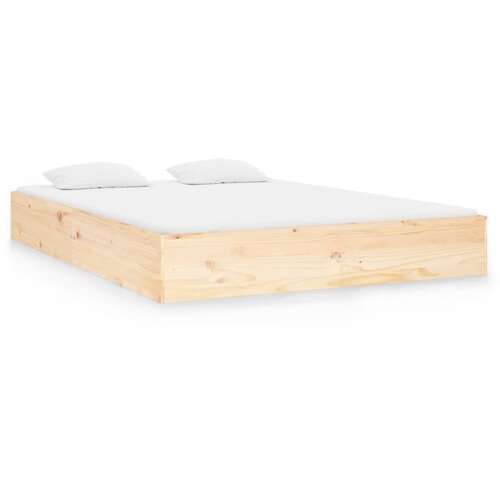  Okvir za krevet od masivnog drva 135 x 190 cm bračni Slike