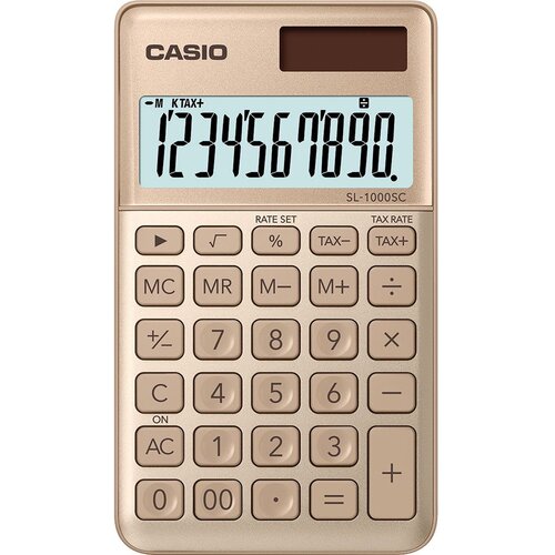  Kalkulator CASIO SL-1000SC-GD zlatni KARTON Slike