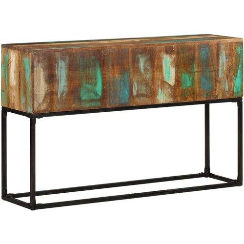 VidaXL konzolni stol 120 x 30 x 75 cm od masivnog obnovljenog drva Slike