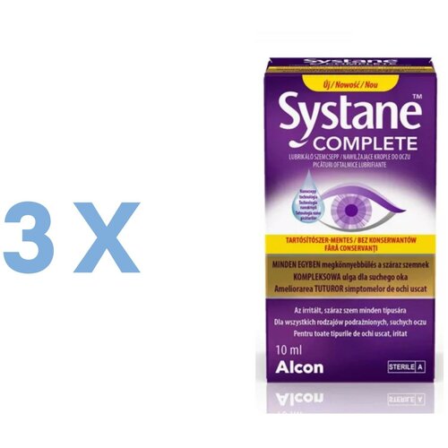 Systane Complete preservative-free (3 x 10 ml) Cene