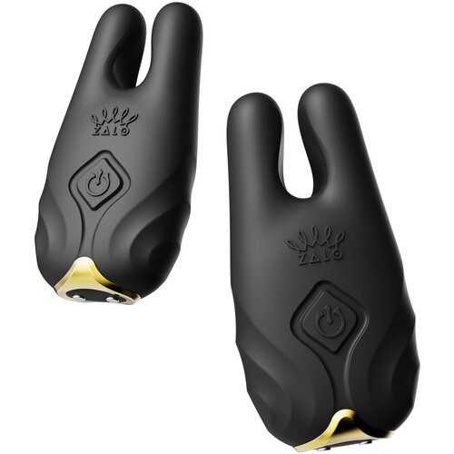 Zalo Nave Wireless Vibrating Nipple Clamps Obsidian Black Cijene