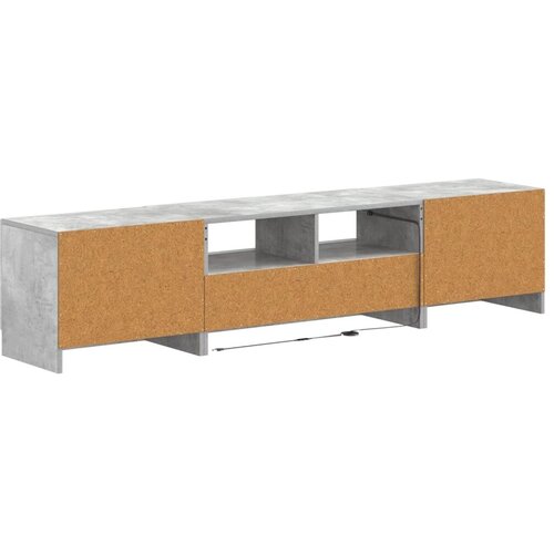  5-dijelni LED TV ormarić Betonska siva Konstruirano drvo - Betonska siva 81 cm Slike