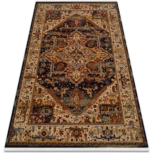 RugsX Preproge Volnena preproga KESHAN Čopki, Ornament, okvir or 160x230 cm Bež Cene