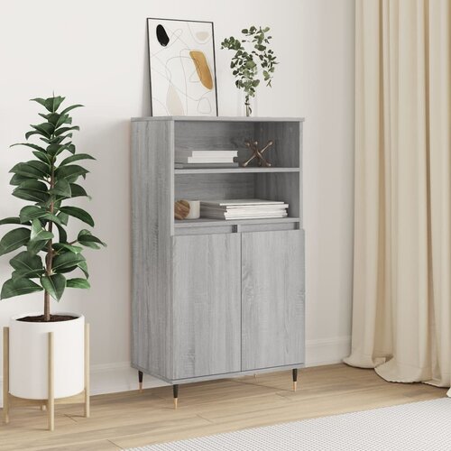  The Living Store Visoka omara siva sonoma 60x36x110 cminženirski les - Visoka Omarica, (21444872) Cene