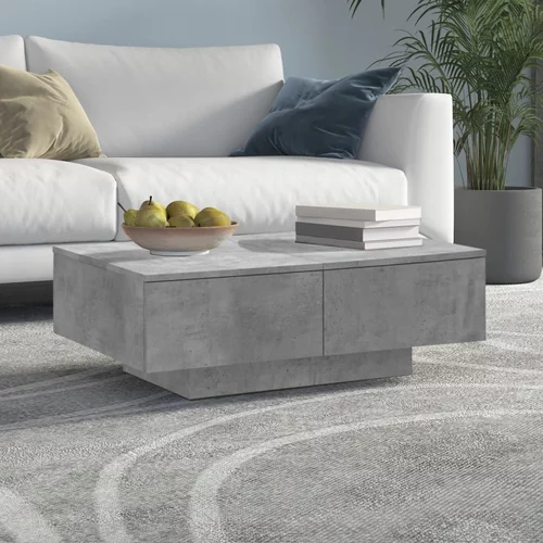  Stolić za kavu siva boja betona 90 x 60 x 31 cm od iverice