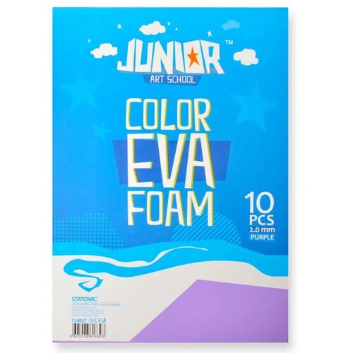 Junior jolly Color Foam, eva pena, A4, 10K, odaberite nijansu Ljubičasta Slike