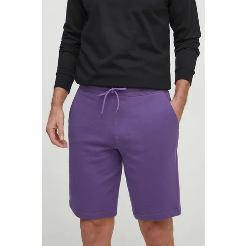 United Colors Of Benetton Bombažne kratke hlače vijolična barva