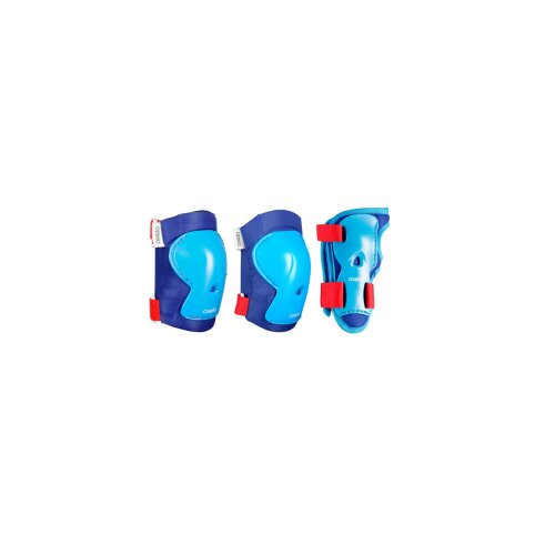 oxelo komplet štitnika za rolere i skejtbord dečiji plavi Slike