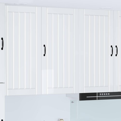  Ormar za Zid Lucca Bijela visokog sjaja 50 x 31 x 100 cm Slike