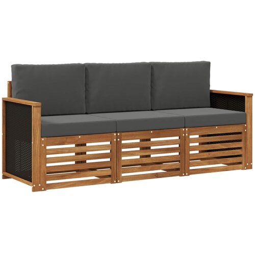  Setovi sofa 3 kom. Čvrsto drvo akacije Slike