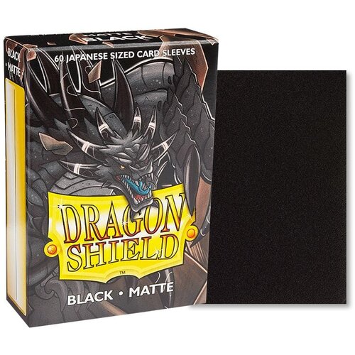 Wizards of the Coast Dragon Shield 60 Japanise Size Sleeves - Black Matte Slike