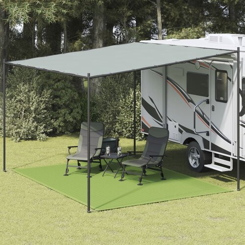 VidaXL Preproga za &amp;scaron;otor svetlo zelena 300x400 cm HDPE Slike
