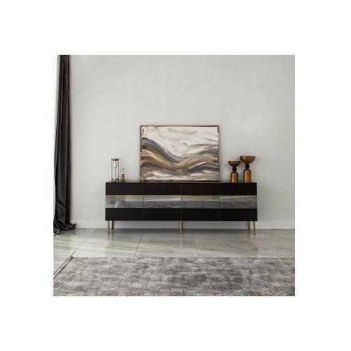Hanah home TV polica Leon Gold Fume Slike
