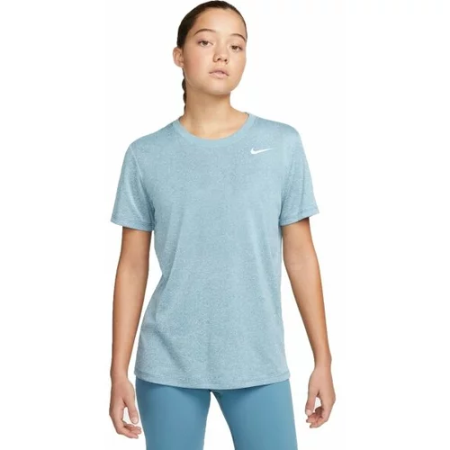 Nike NK DF TEE RLGD LBR Ženska majica za vježbanje, svjetlo plava, veličina