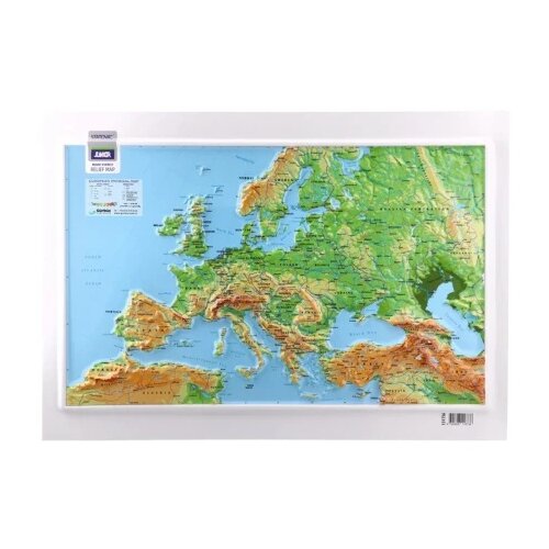 Junior mount everest reljefasta mapa a3 evropa bela ( B2C05049 ) Slike