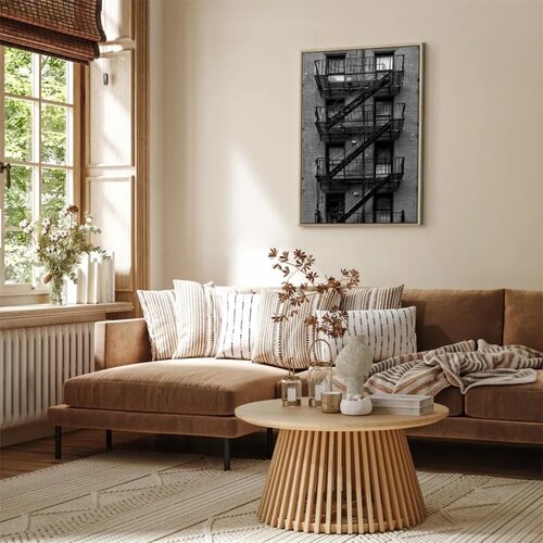  Slika - Emergency Exit (1 Part) Vertical 80x120 U prirodnom drvenom okviru Slike
